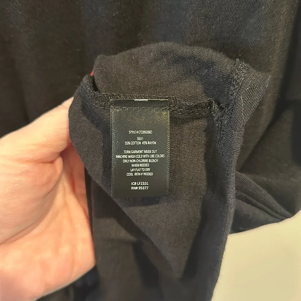 Sanctuary Small Classic Black Front Knot Short Sleeve Tee - Image 6