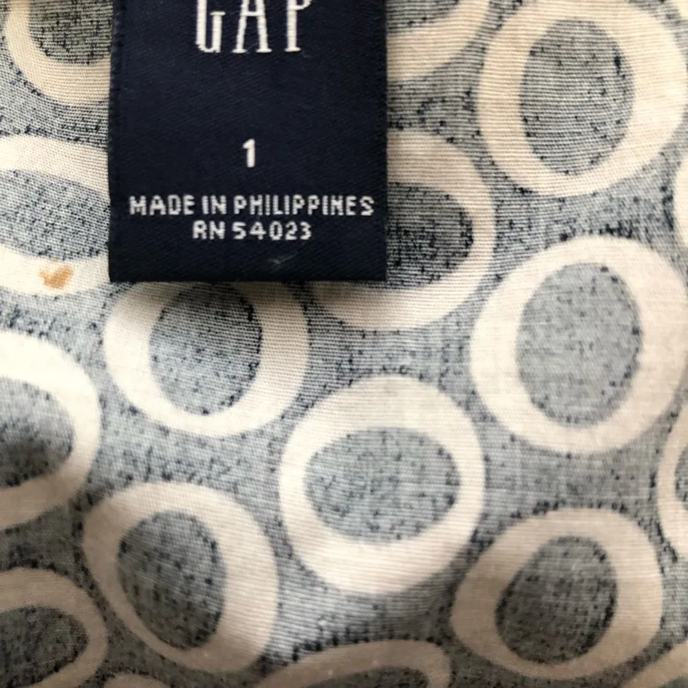 GAP Womens Cotton Spandex A line Skirt Size 1 Lightweight Navy & Beige - Image 9