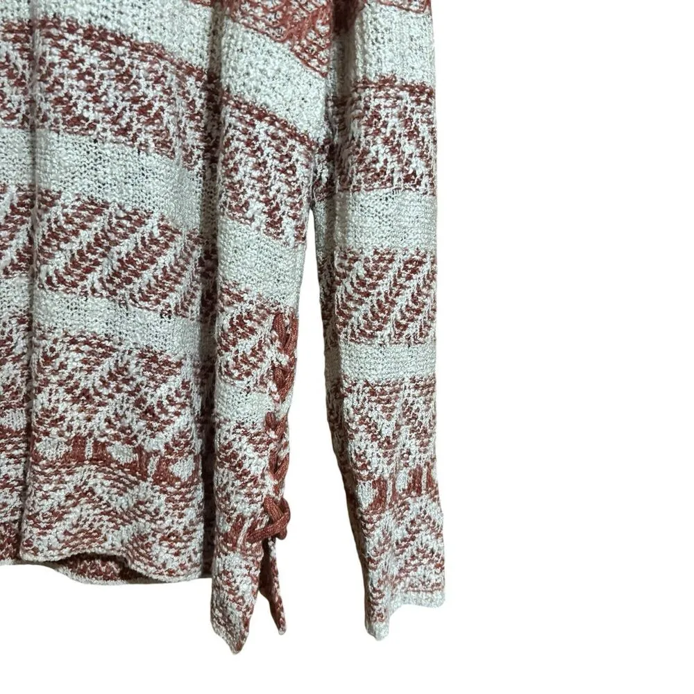 Knox Rose Sweater Womens Large Multicolor Boho Print Pullover Sweatshirt Jumper - Image 5