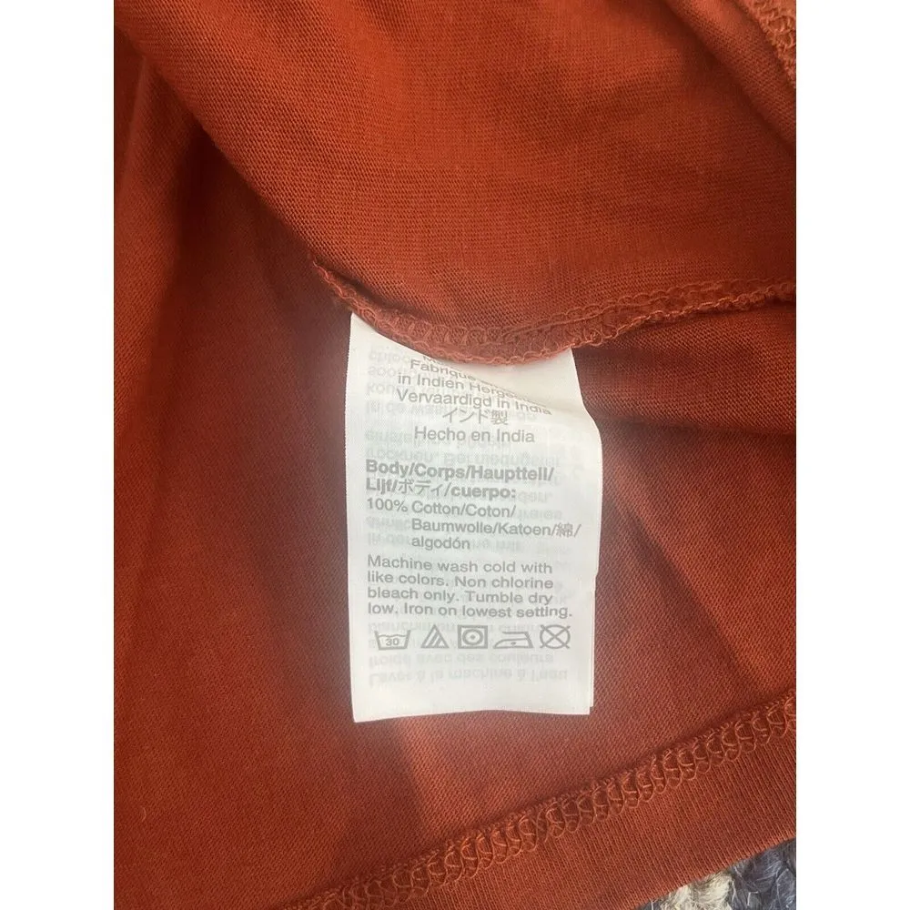 J. Crew Point Sur Collection Eyelet Flutter Sleeve Tee In Dark Cinnamon Size M - Image 4