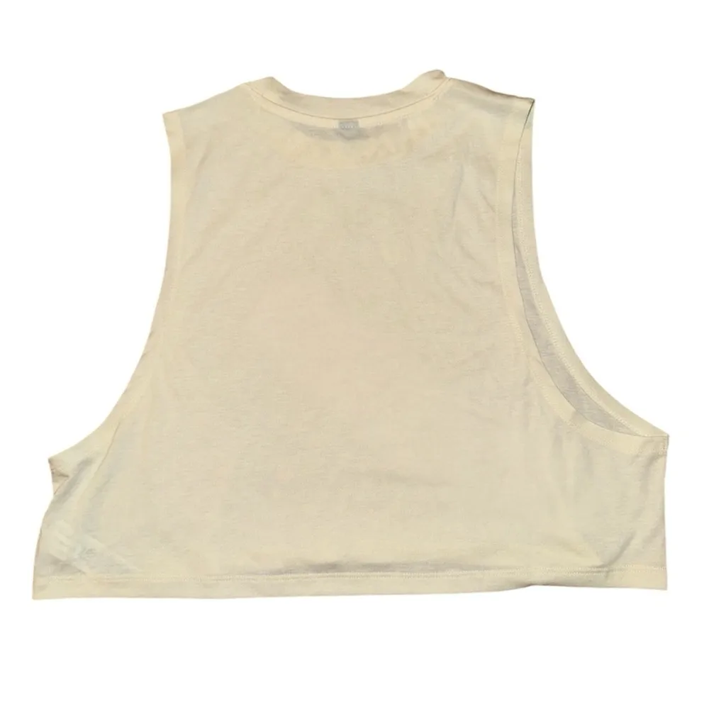Oner Active NWT go to muscle crop tank in off white women’s size medium - Image 2