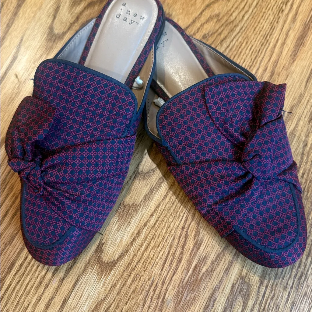 A New Day  Natalee knotted, checked mules - Image 2