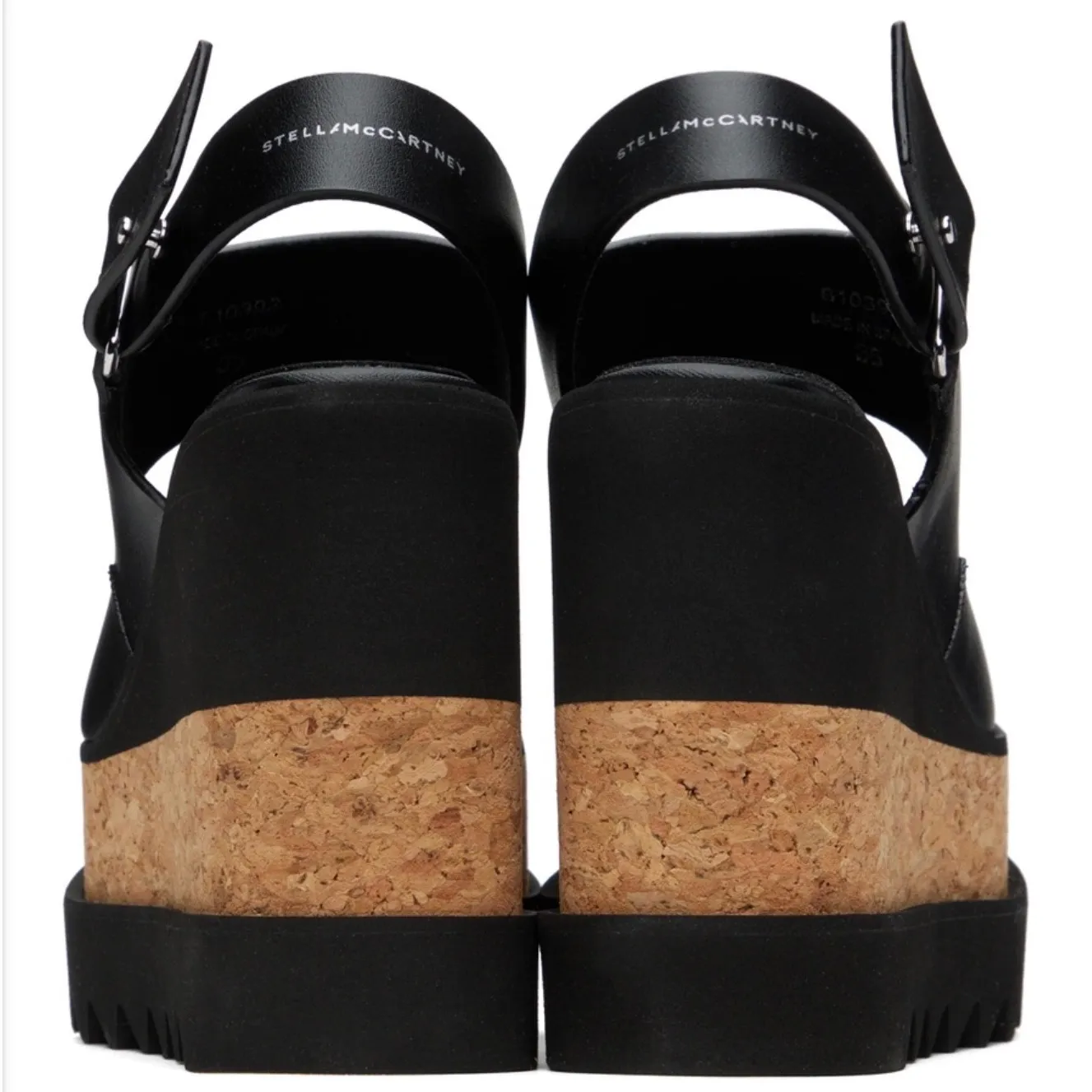 NIB Stella McCartney SneakelysePlatform Wedge Sandal Black Sz9.5 $795 - Image 13