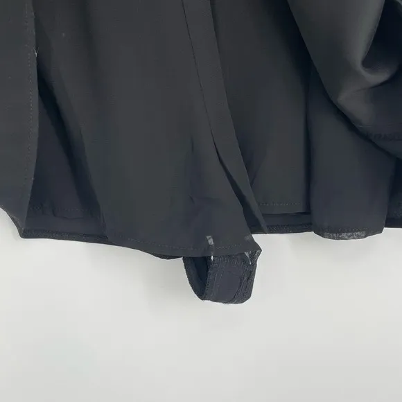 Zara Womens Black Sleeveless Classic Minimalist Soft Girl Skirt Romper‎ Medium - Image 8