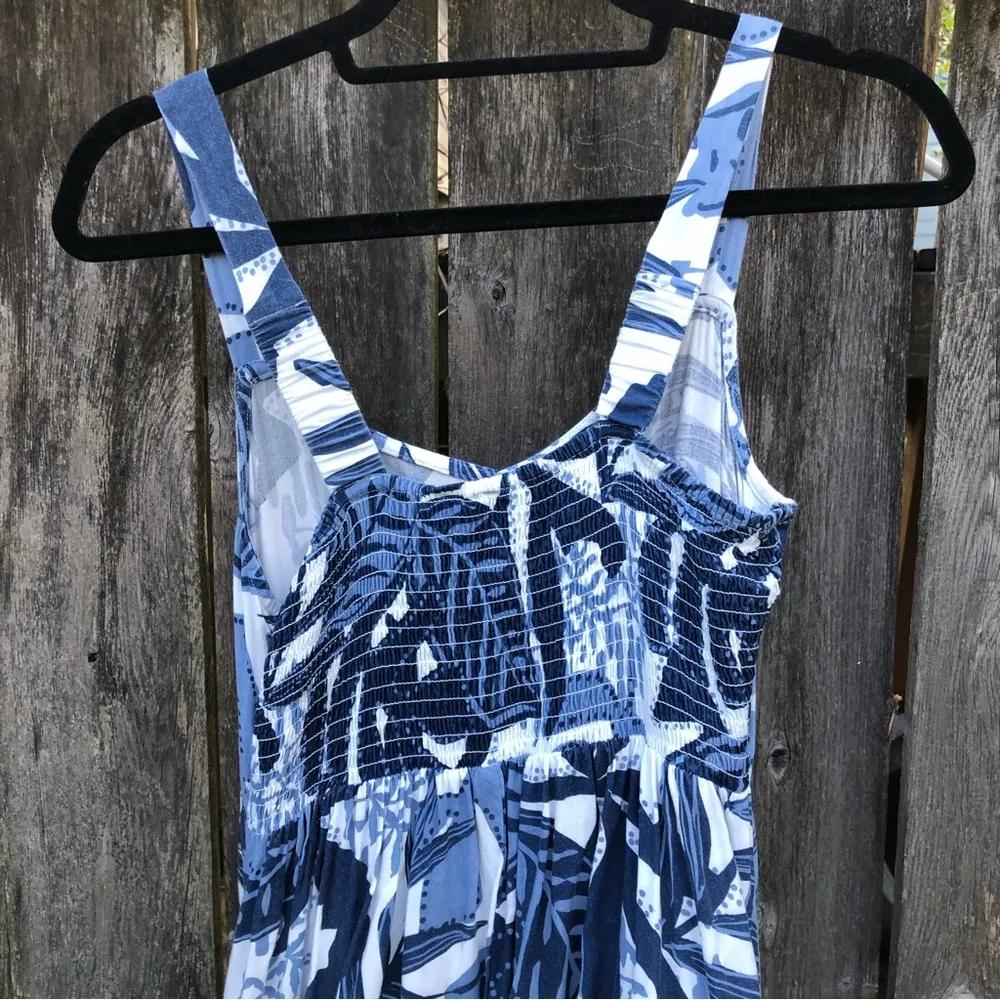 Goa Beachwear Blue Print Maxi Dress S - Image 4