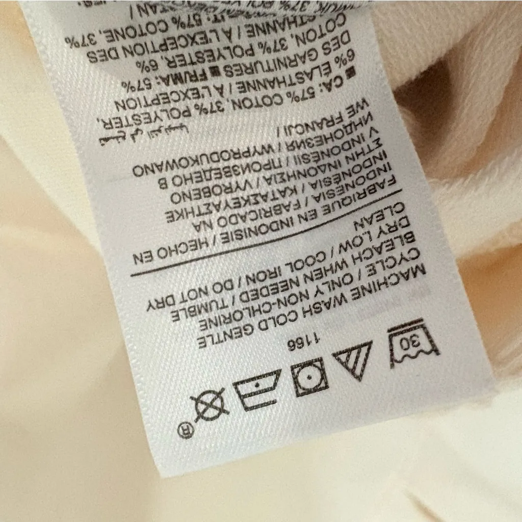 Athleta Retroterry V Neck Sleeveless Relaxed Tunic Sweatshirt Top Ivory Size M - Image 12