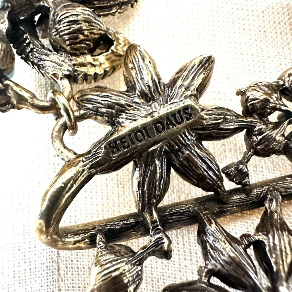 Heidi Daus "Corsage for the Neck" Statement Necklace Blue - Image 9