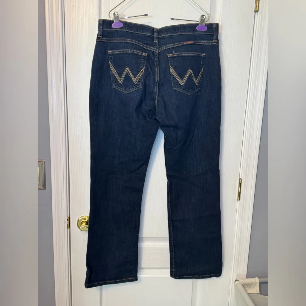 Wrangler Q-Baby Women's Deep Indigo Tuff Buck Bootcut Jeans- Size 13/14 x 32" - Image 2