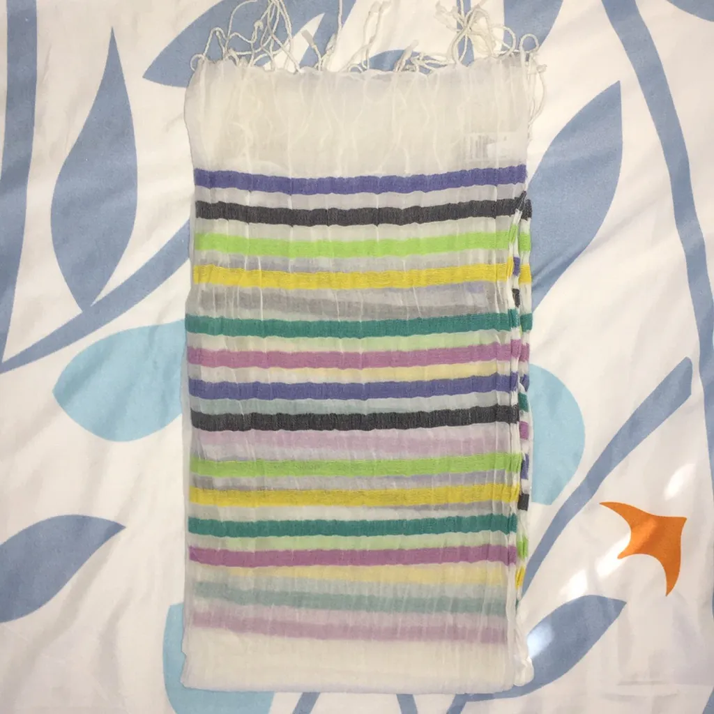 American Eagle Striped Scarf - Image 3