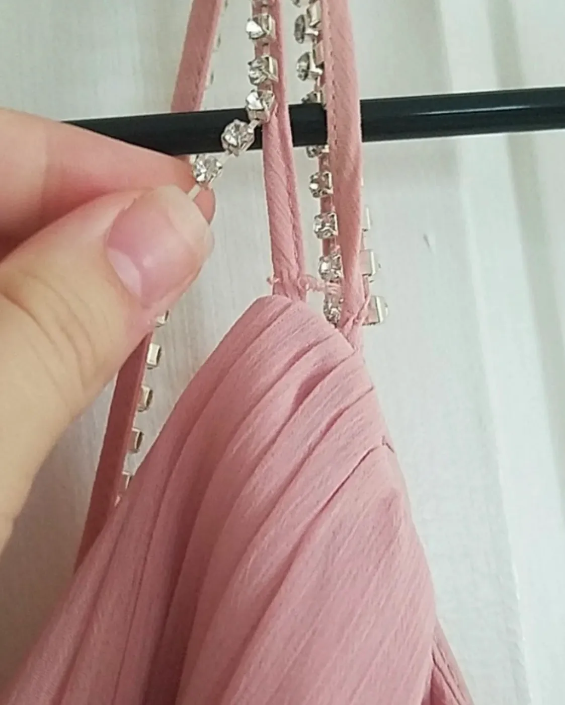 Davids Bridal blush pink formal dress - Image 5