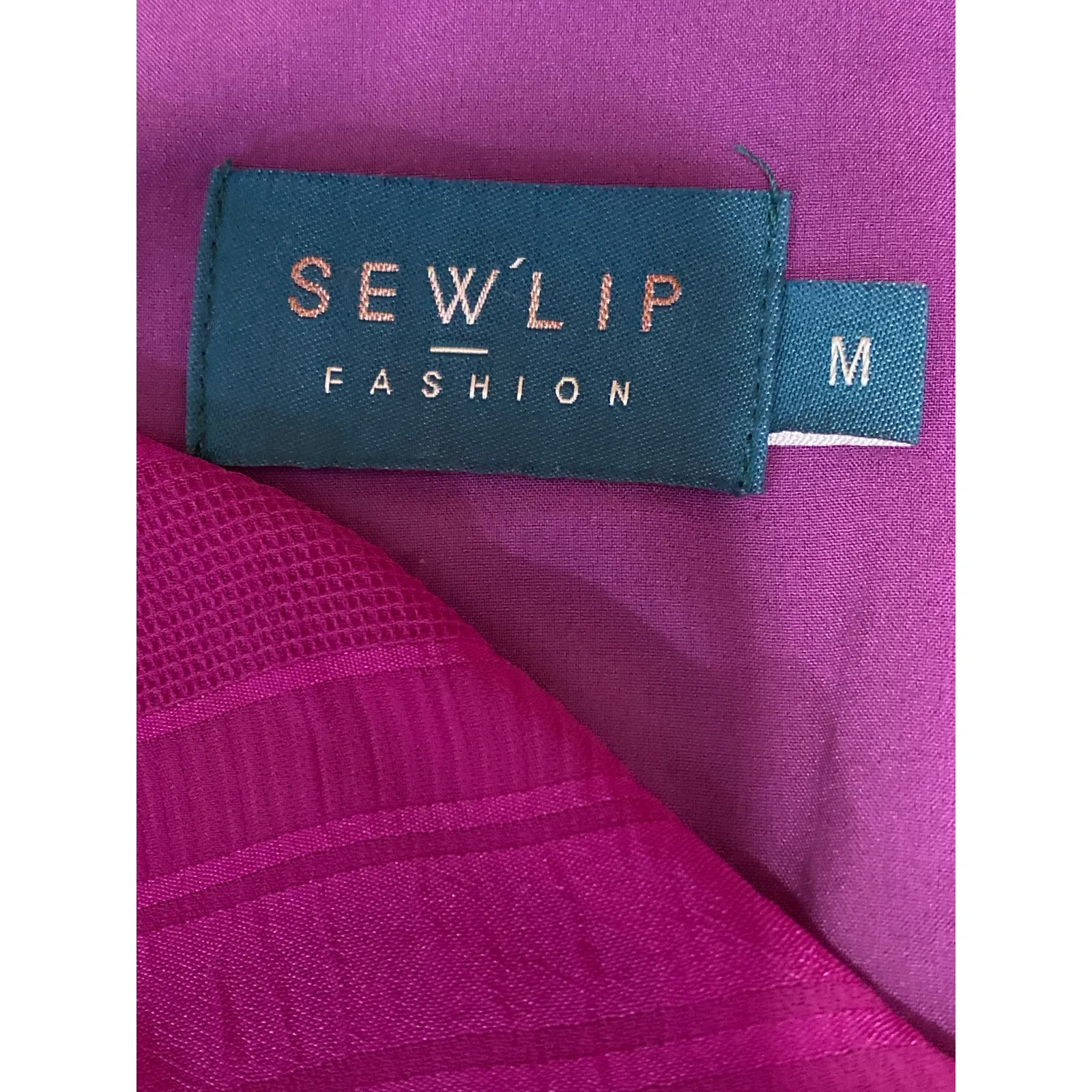 Sewlip Women's Pink Long Sleeve V Neck Pleated Tie Waist Wrap Midi Skirt Size M Size M - Image 4