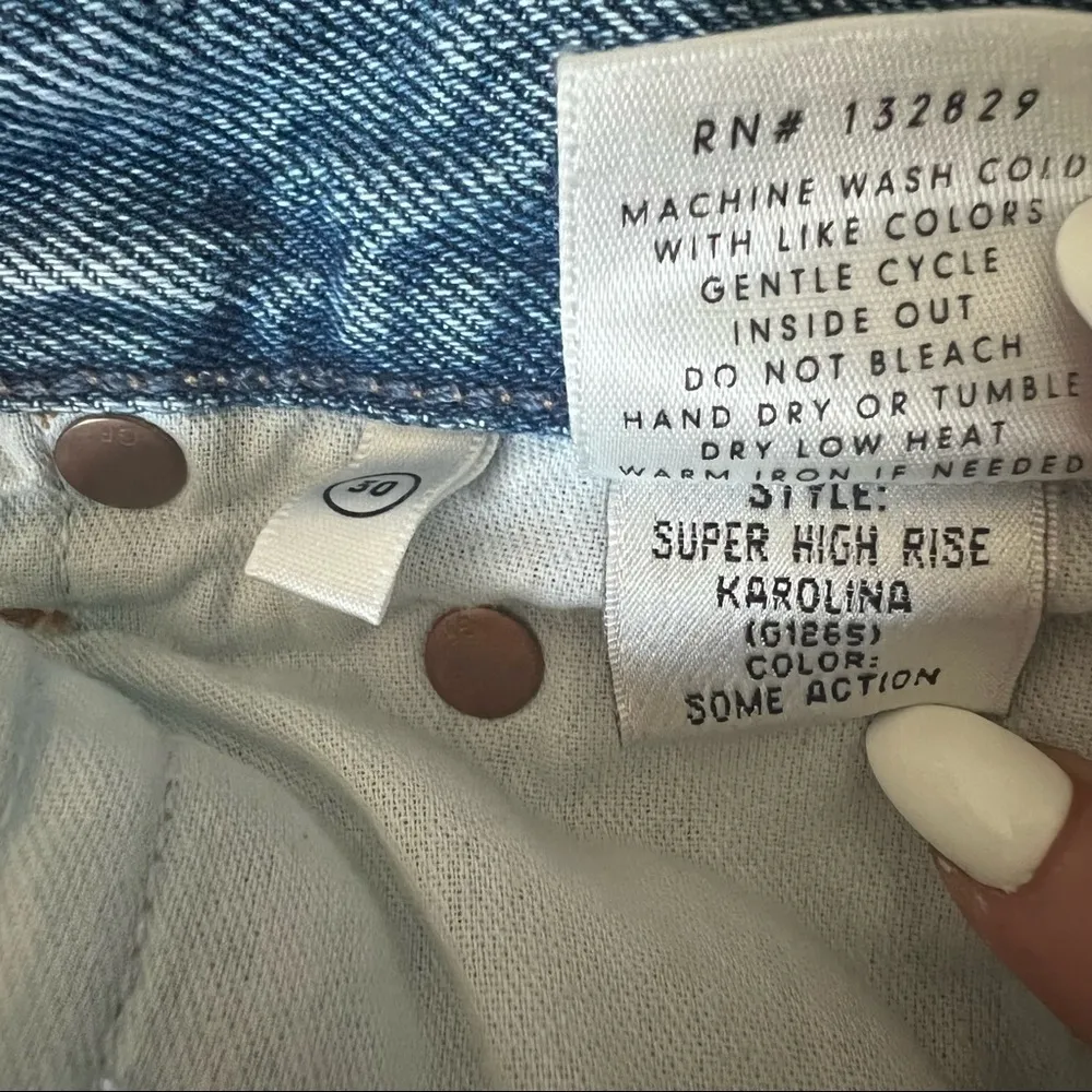 GRLFRND Super High Rise Karolina Distressed Skinny Jeans - Image 6