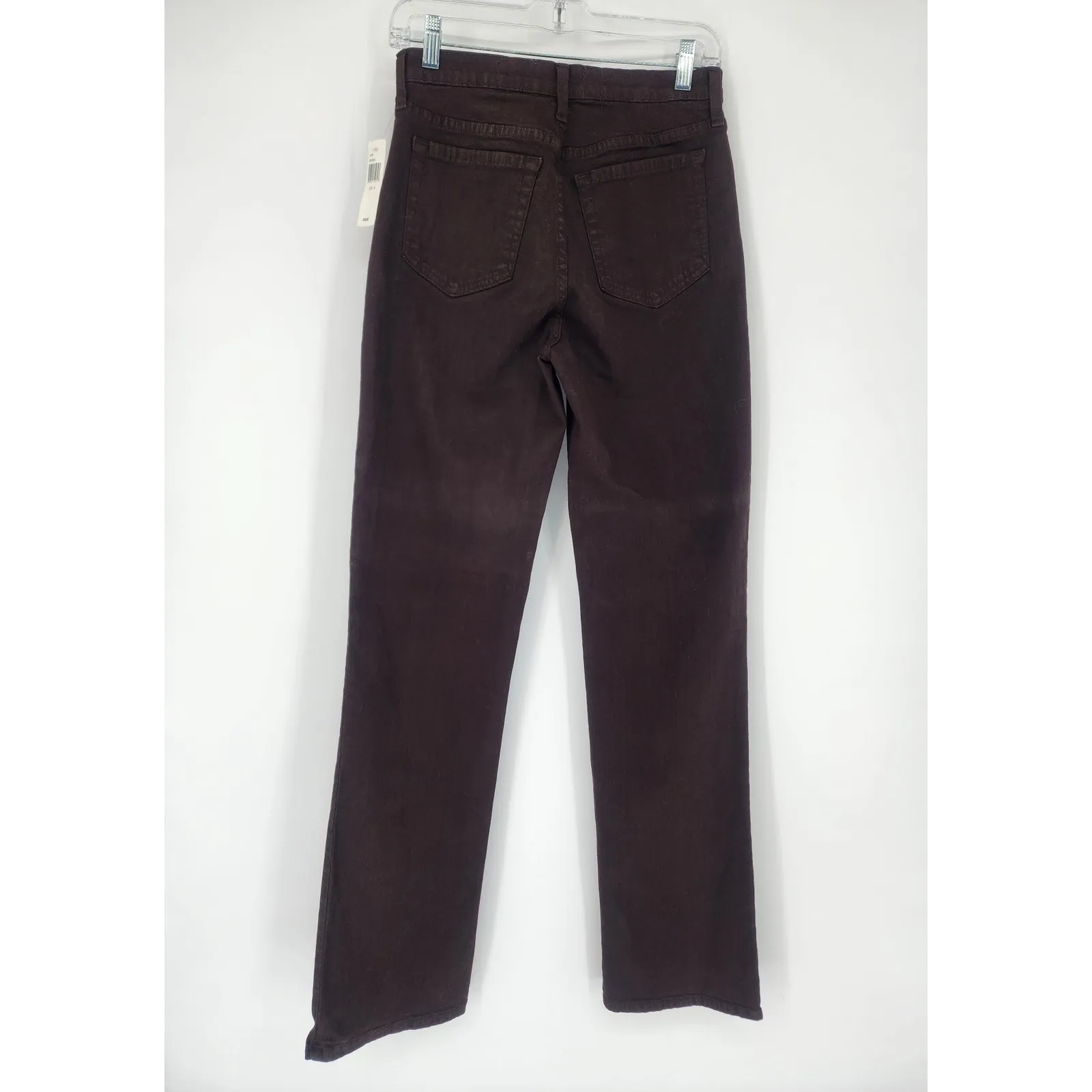 NYDJ Brown Straight Leg Lift Tuck High Rise Jeans Women’s Size 6 NWT - Image 12