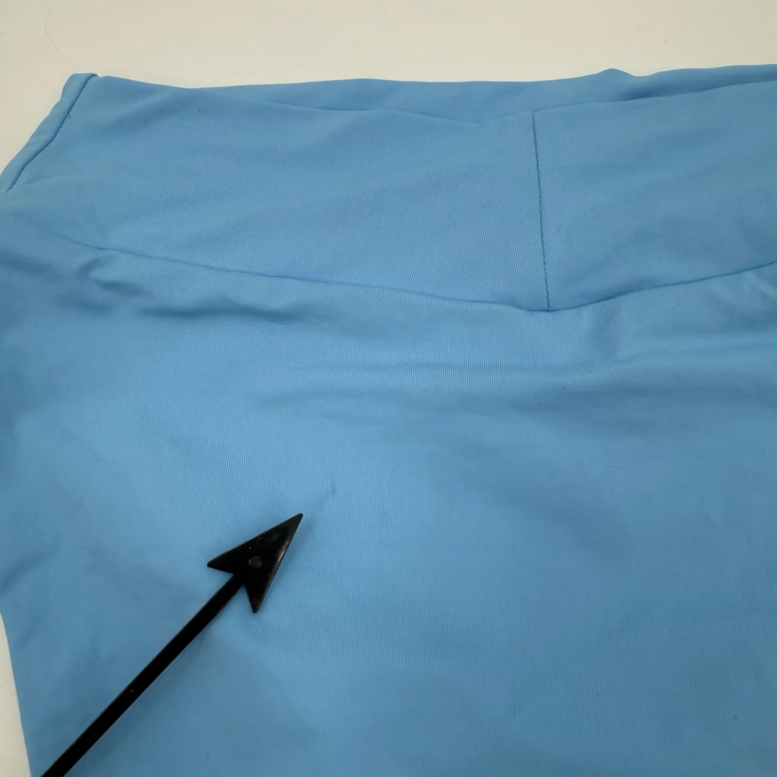 BECCA Bikini Bottoms Size Small French Cut High Leg NWT Sky Blue Swim High Waist - Image 5