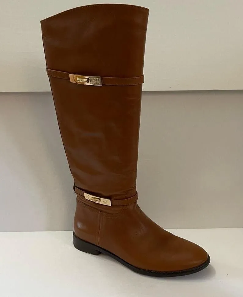 Vince Camuto VC Signature Cognac Tan Riding Boots - Image 9
