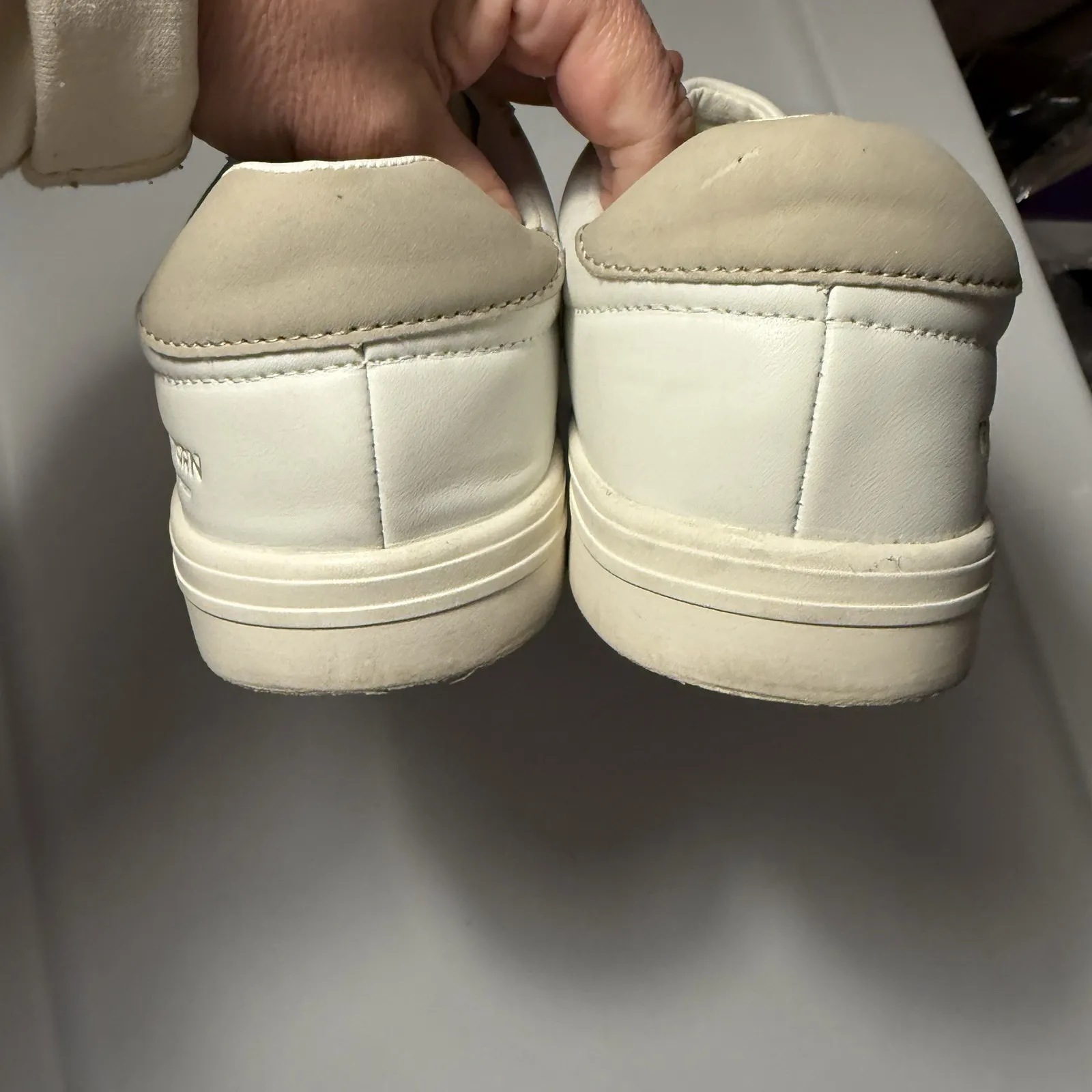 Tretorn Shoes Womens Size 8 White Beige Leather Serve Low Top Casual Sneakers - Image 9