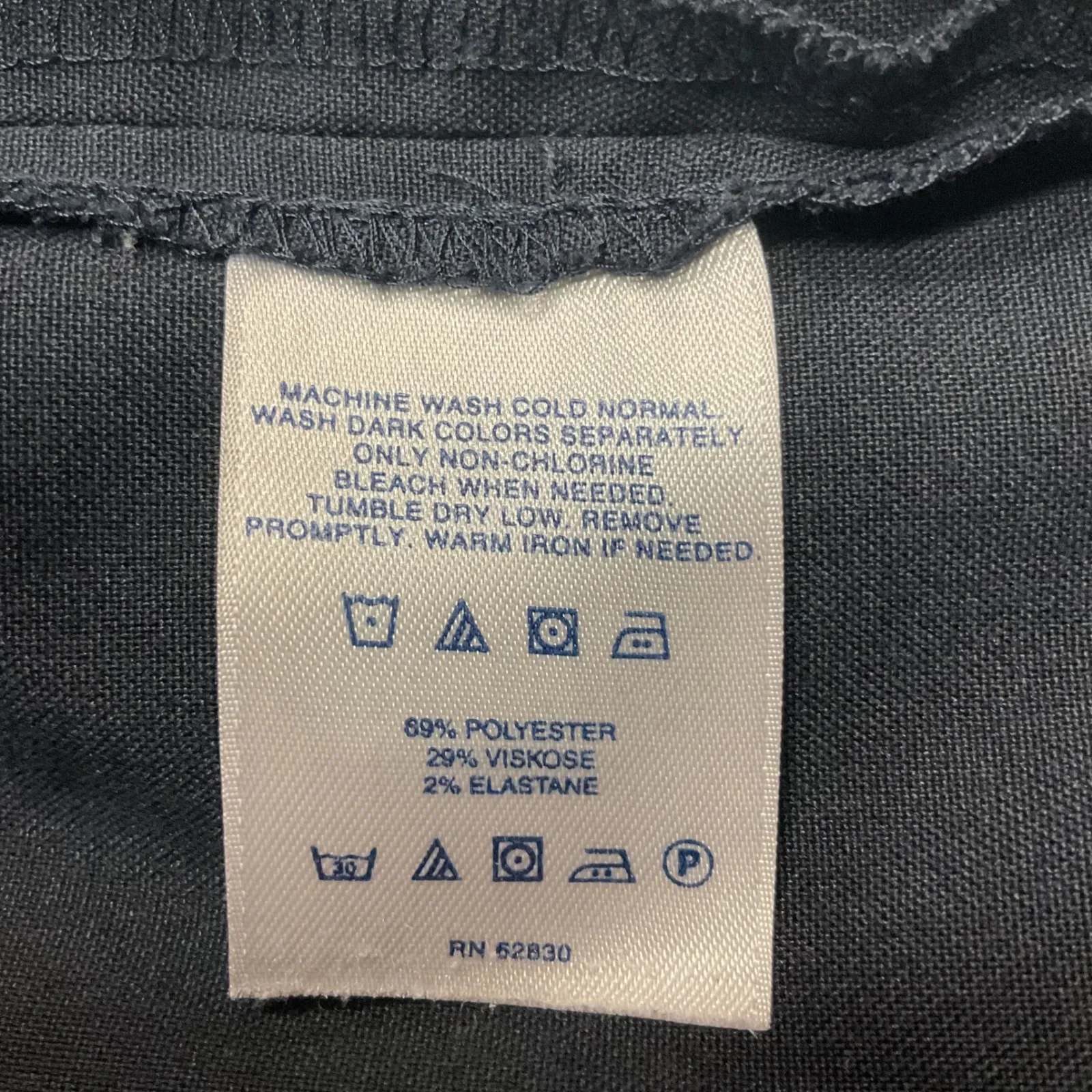 Lands' End Bootcut Mid Rise Trouser Leg Stretch Work‎ Casual Pants Blue Size 16 - Image 9