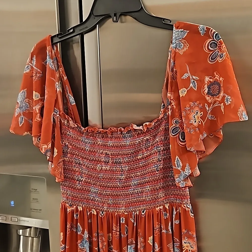 đŸ’•SACHIN & BABI Kara Floral Print Tiered Maxi Dress Eastern Gouache Botanical 6 - Image 14