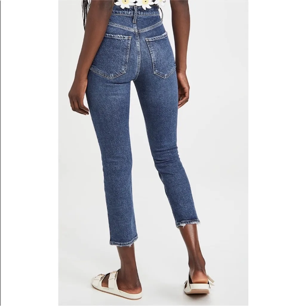 Agolde Riley Crop Straight Leg In Pastime 24 - Image 4