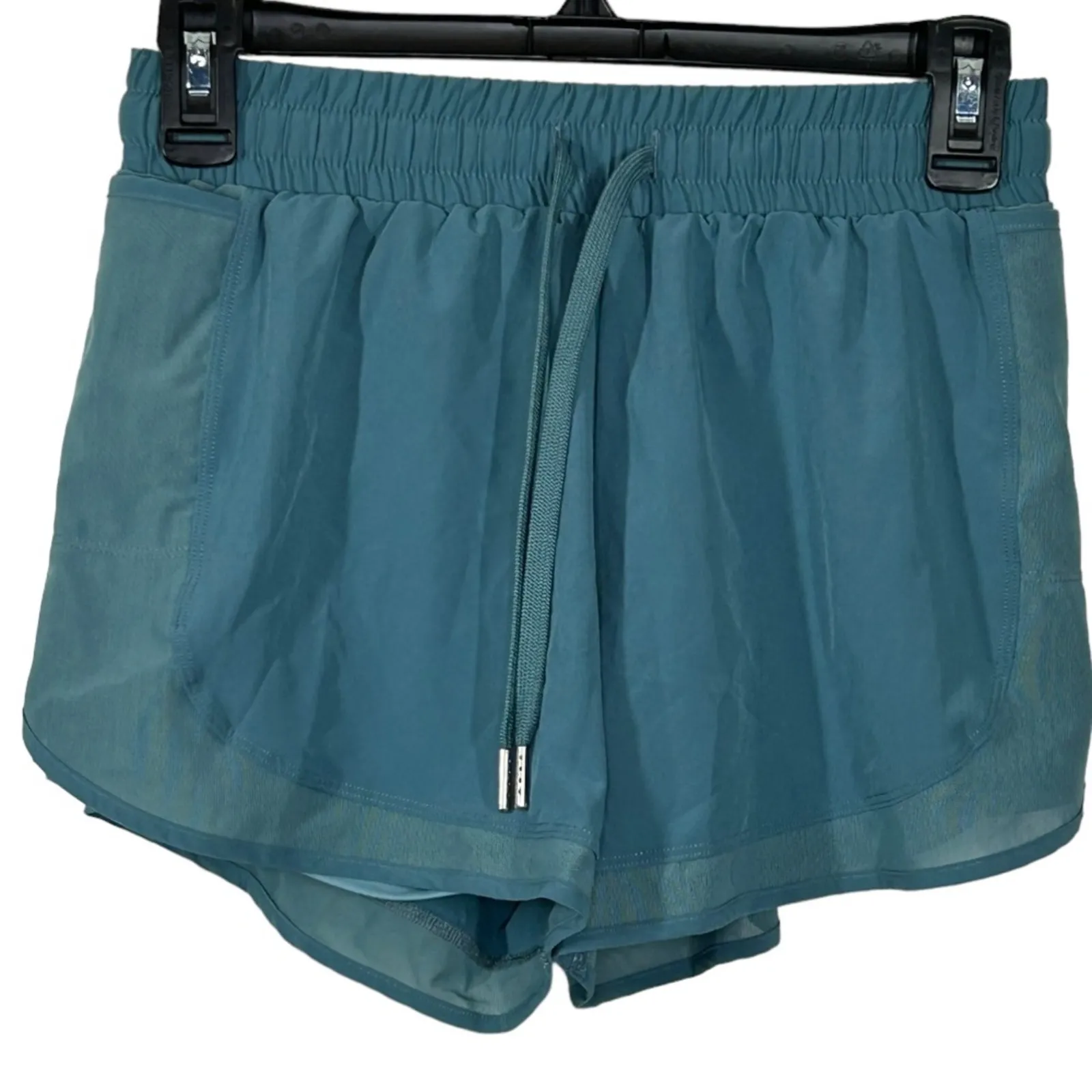HALARA Breezeful 2-in-1 Hi-Waist Shorts Mineral Blue NWT Drawstring Mesh Pockets - Image 6