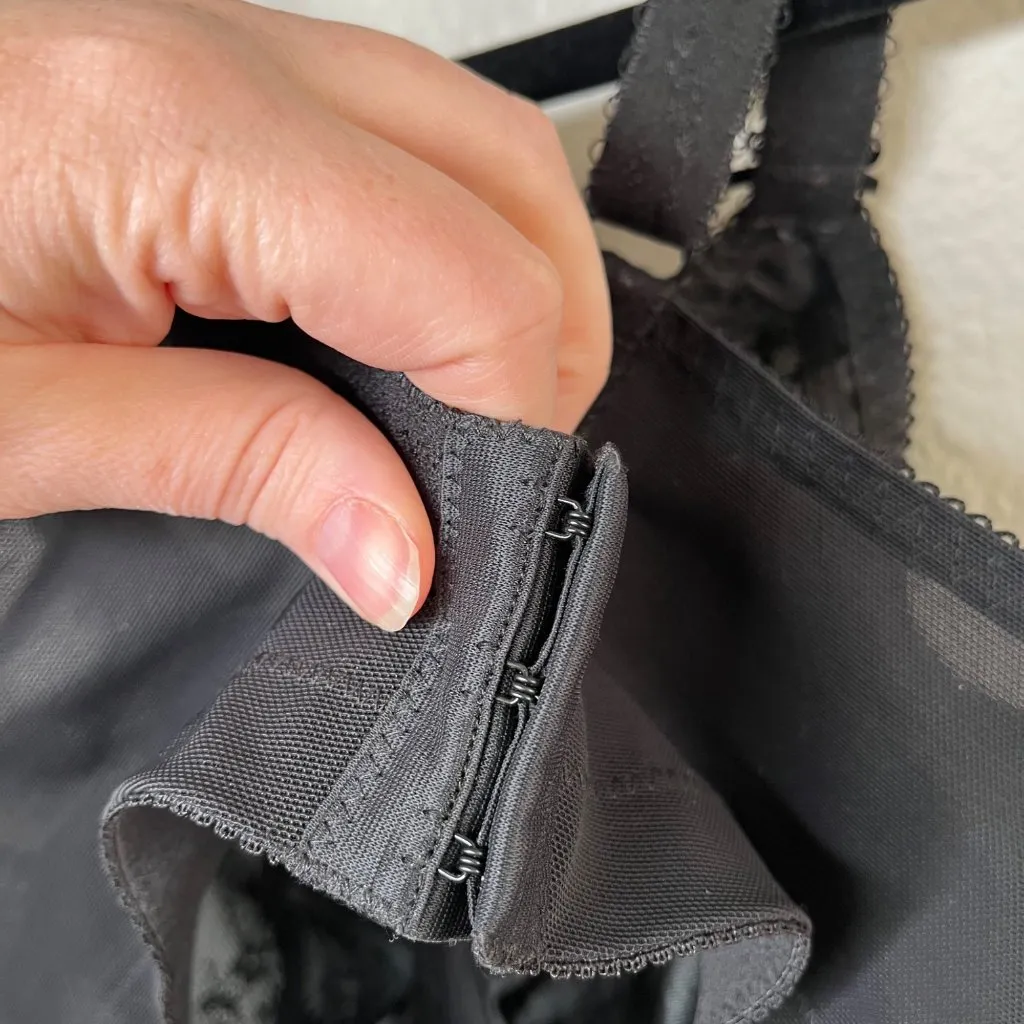 Goddess Alice Wire Free Soft Cup Bra 36DDD Black Lace Full Coverage Size undefined - Image 8