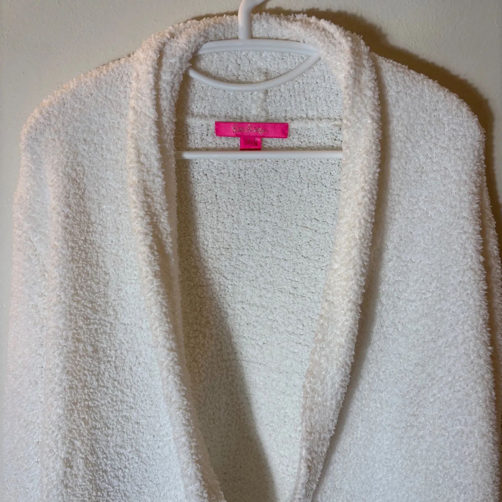 Lilly Pulitzer Bouclé Open Front Cardigan in White Size Large - Image 2