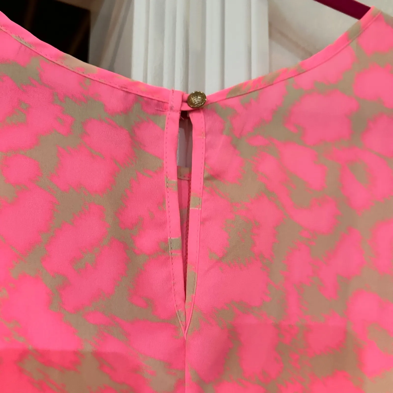 Buddy Love Adele‎ Dress Large Pink Animal Print Sleeveless Casual Mini - Image 5