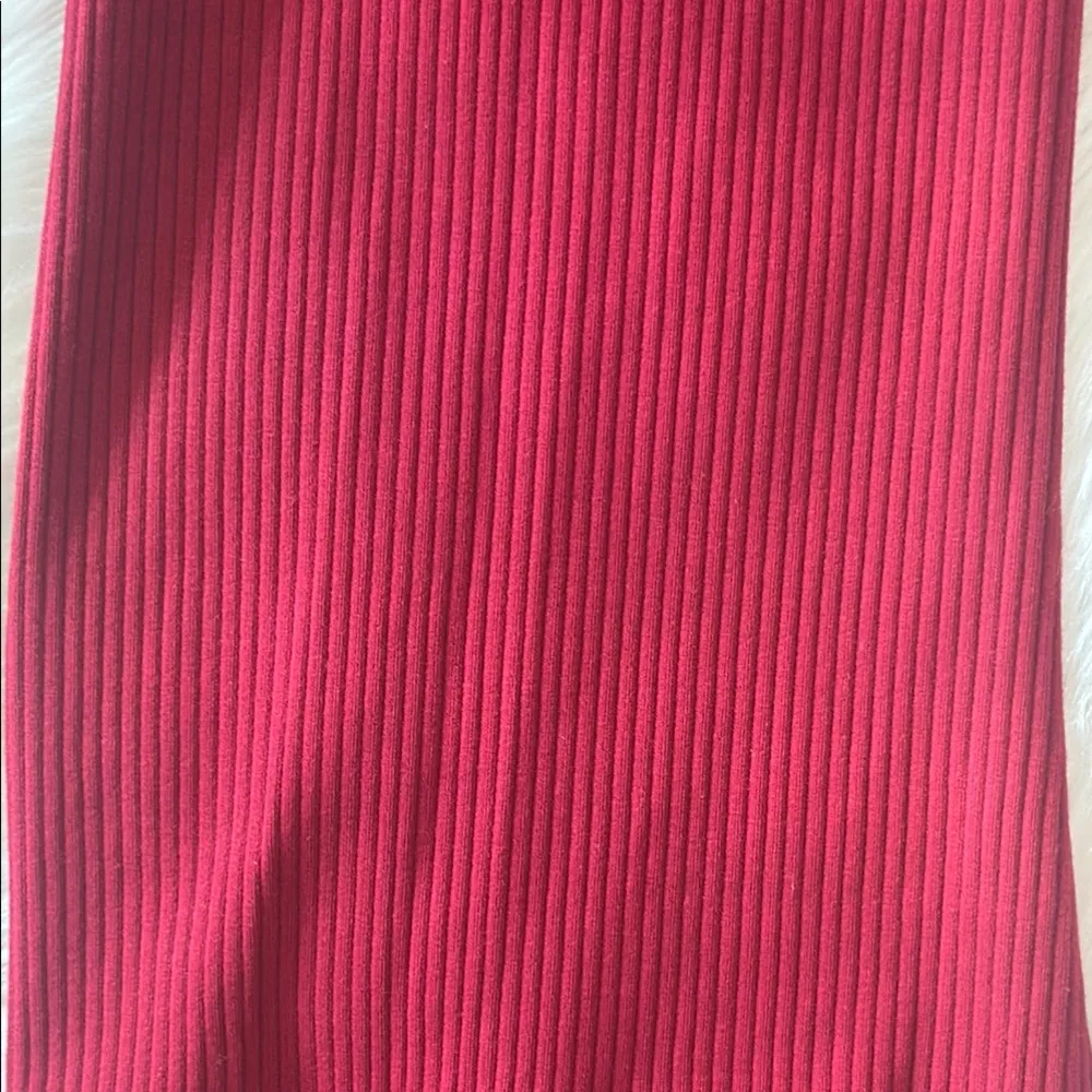 PINK Victoria’s Secret High Rise Stretch Cotton Ribbed Flare Leggings Medium - Image 5