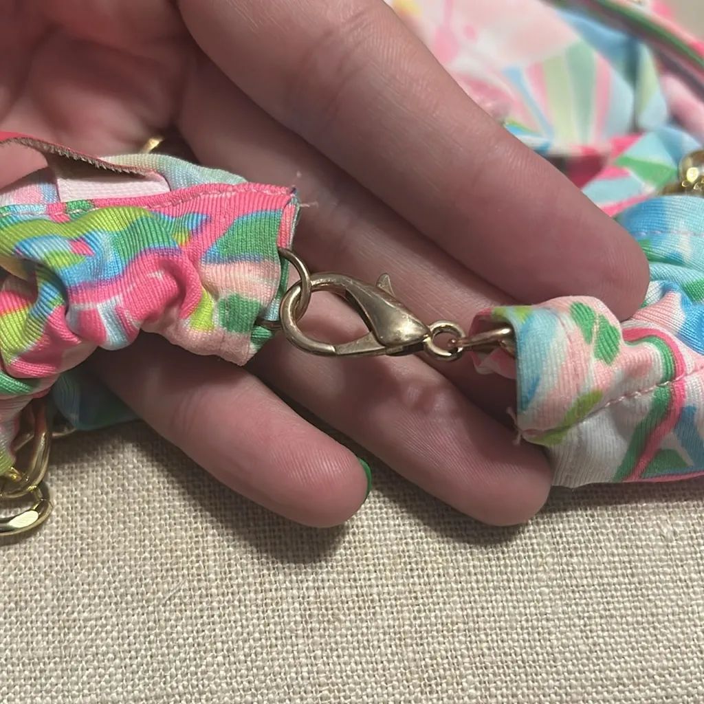 Lilly Pulitzer Vibrant Pink and Blue Halter Top, Size S - Image 6