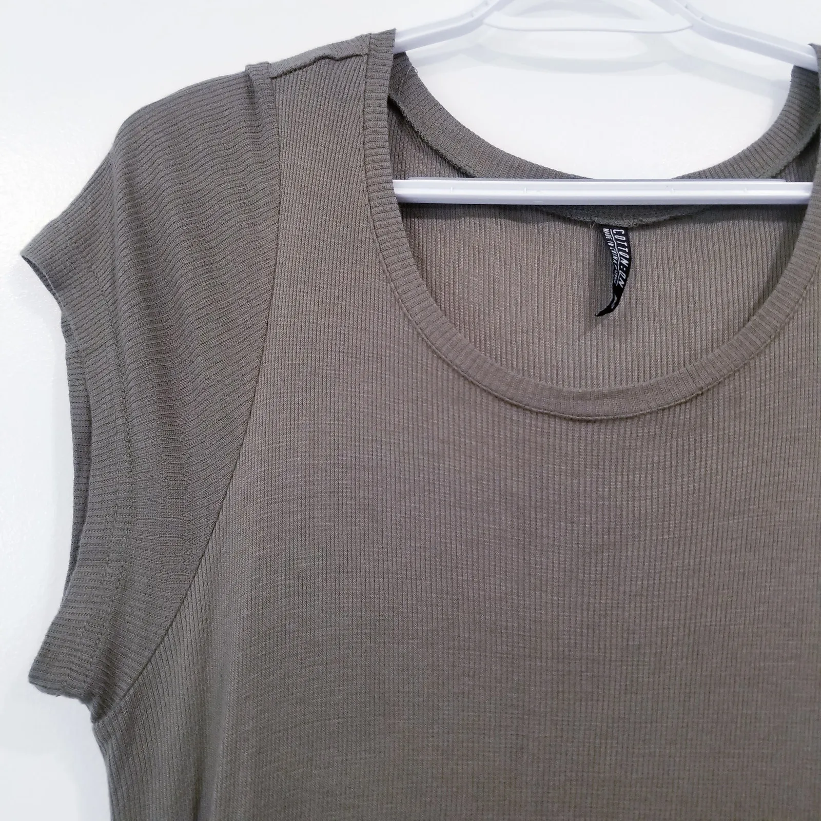 Cotton On Olive Green T-Shirt Dress - Image 2