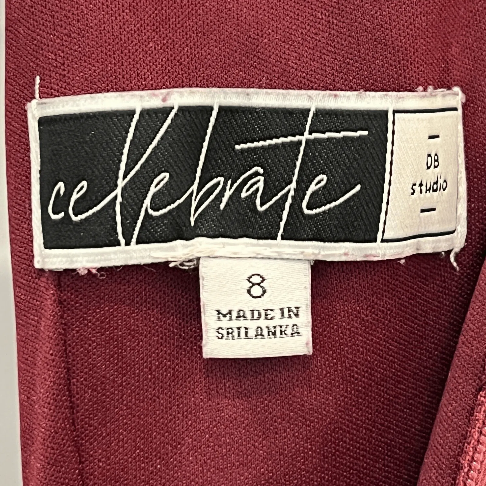 Celebrate DB Studio Full Length Bridesmaid Dress Wine Size 8 Prom Wedding Red - Image 13