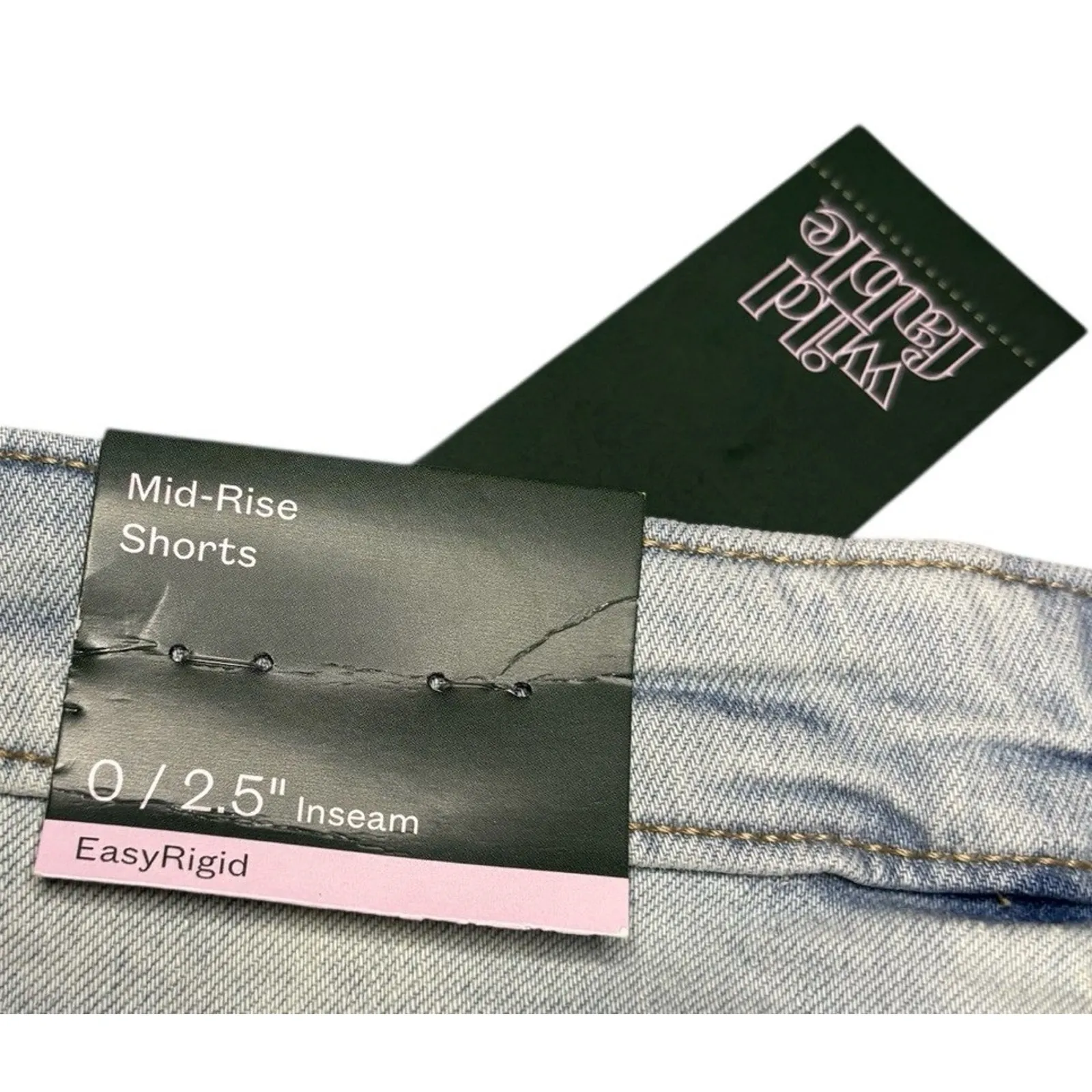 Wild Fable Women's Mid-Rise EasyRigid Cut-Off Jean Shorts NEW Size 0 - Image 4