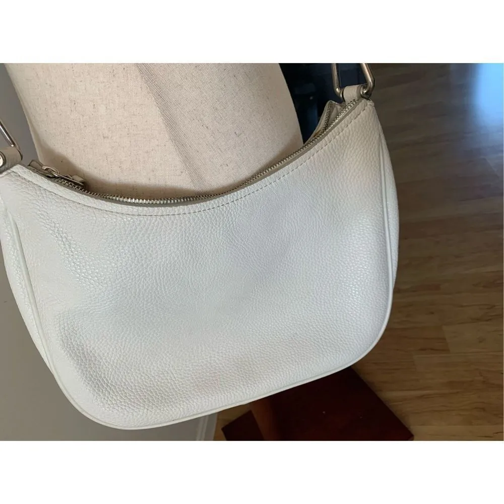 Anne Klein purse tote ￼ white faux leather - Image 4