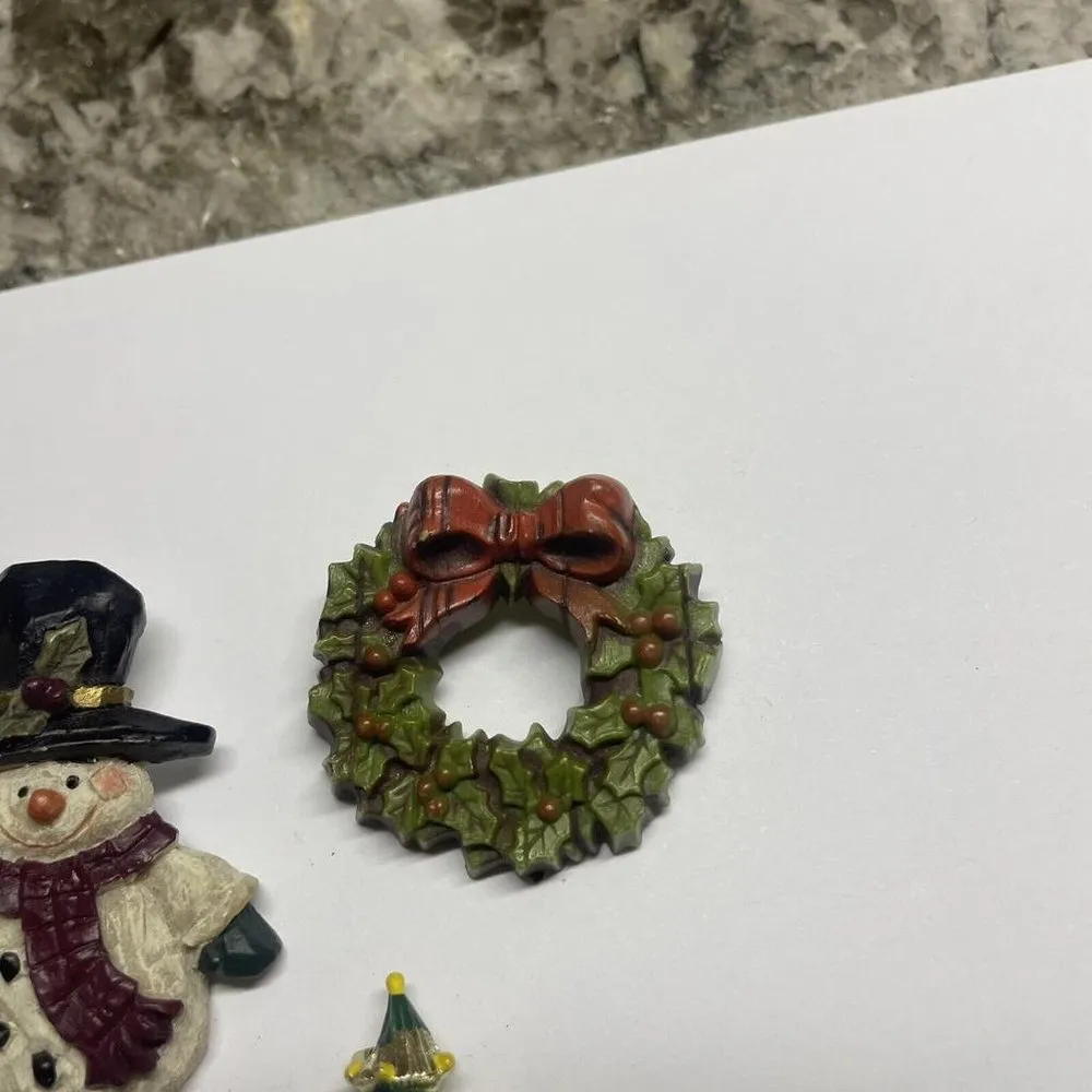 Lot Of 3 Brooch Pins Christmas Holiday - Image 3