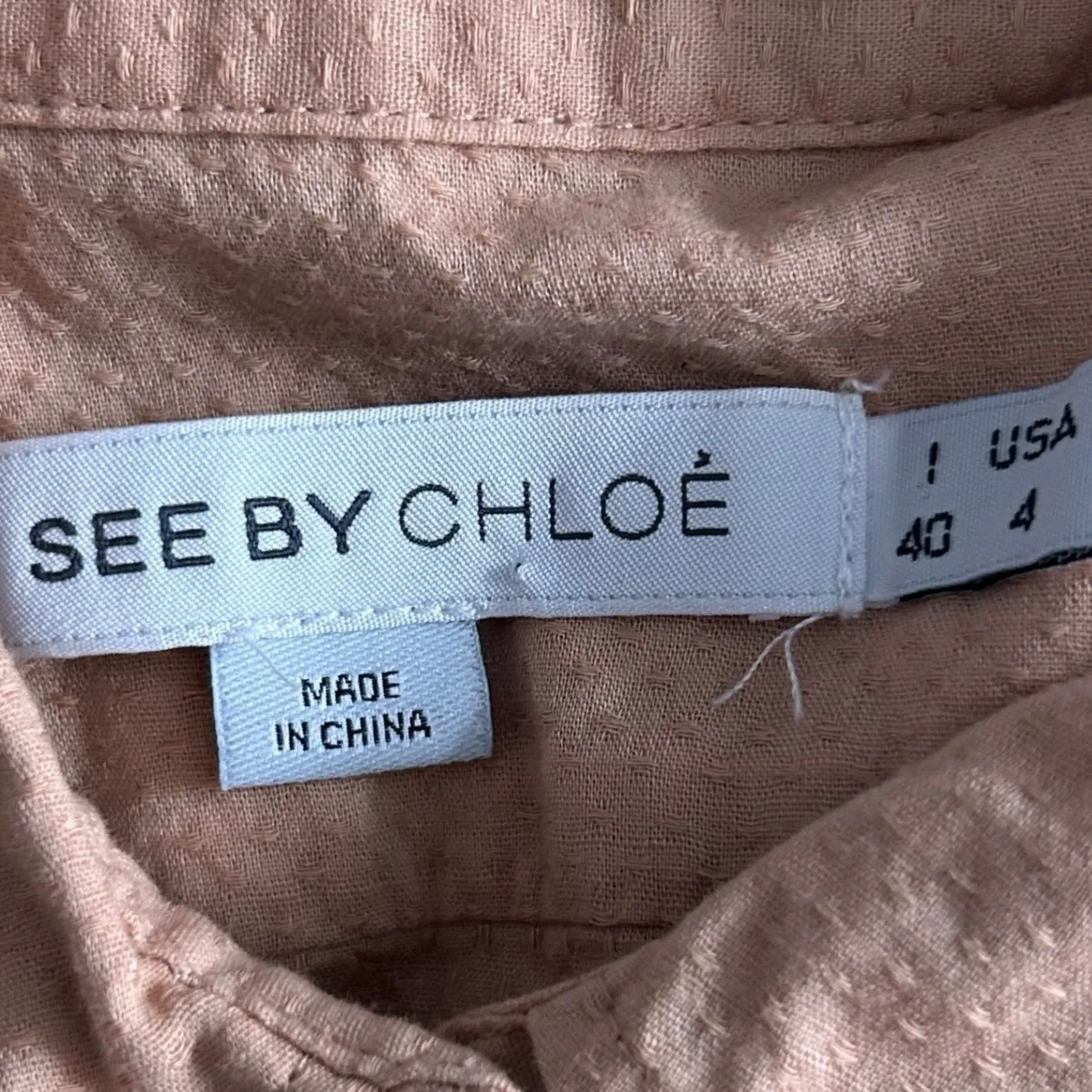 See By Chloe Woman Sleeveless Blouse Size 4 Preppy Ivy League Maximalist Waldorf - Image 7