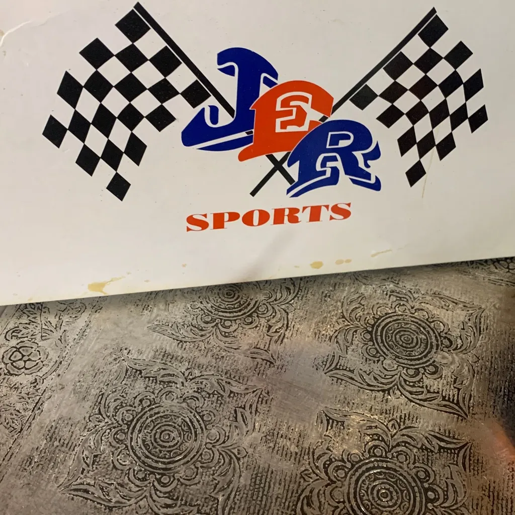 Vintage JER Sports NASCAR Advertising Sneakers Size 6 Women’s/4 Mens Blue - Image 10