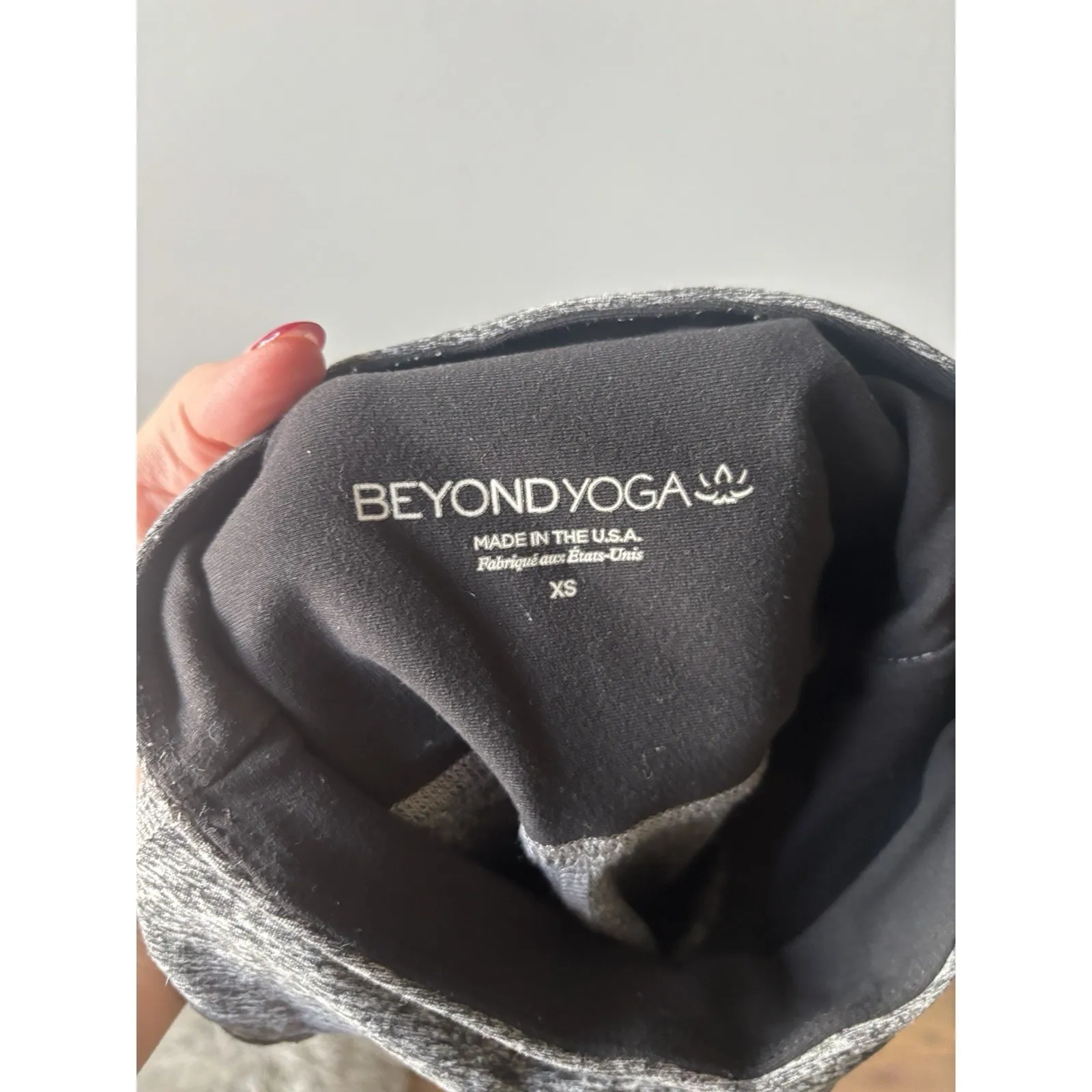 Beyond Yoga Space Dye Gray Iconic‎ Silhouette Mesh Legging Size XS Yoga - Image 9