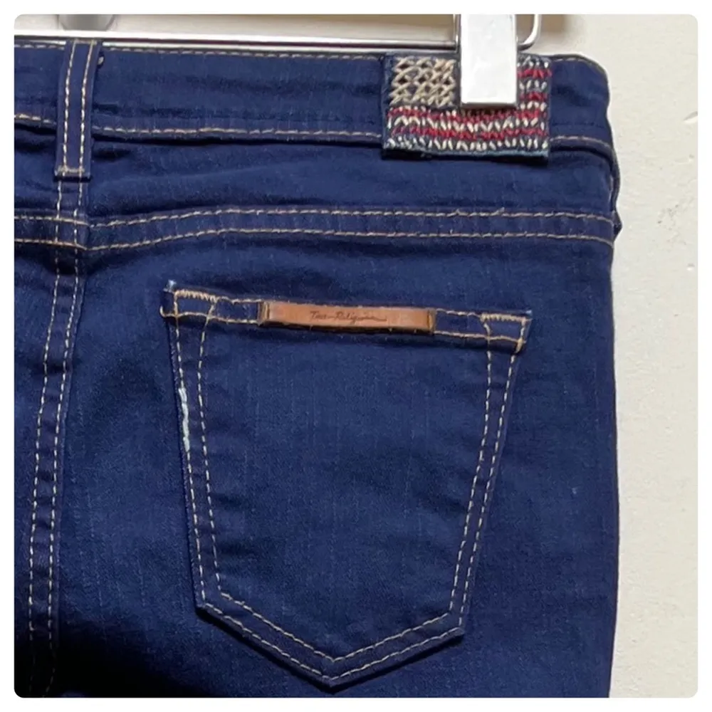 Halle Flag Embroidery Label Skinny Jean See Description Runs Small - Image 6