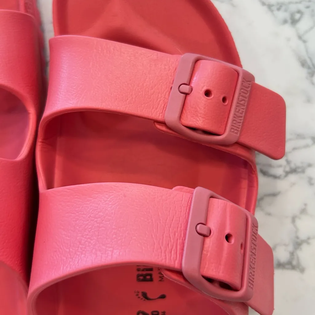 Birkenstock Pink Arizona Slip On Lightweight Sandals Size Woman’s 8 - Image 8