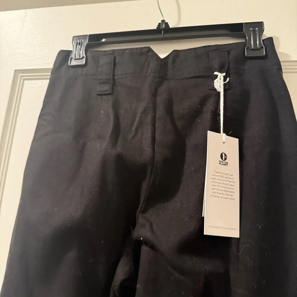 Boyish the Liam Black Beauty wide leg twill pants size 25 NWT - Image 11