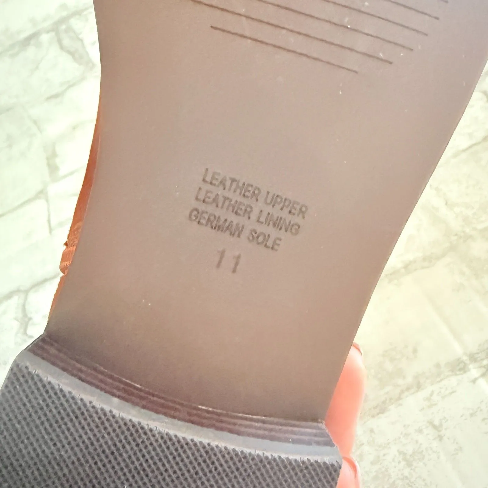 NWOB INTENTIONALLY BLANK Elaine Chestnut Suede Lace Up Boots Sleek Tailored 11 Brown - Image 7