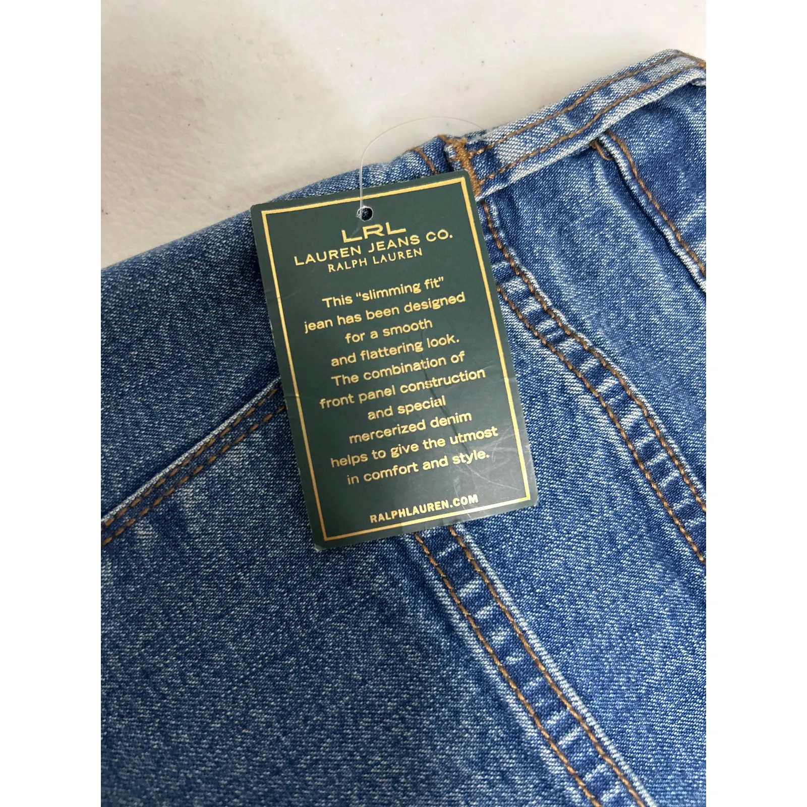 Lauren by Ralph Lauren Slimming Boot cut Jeans in Women's Size 10 NWT Blue - Image 7