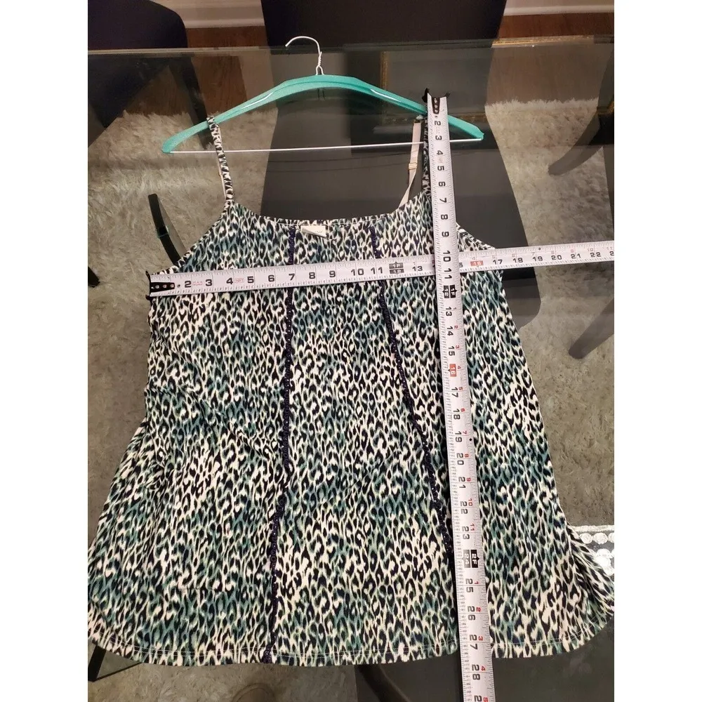 Soma Women's Multicolor Rayon Scoop Neck Sleeveless Casual Top Blouse Size XL - Image 10