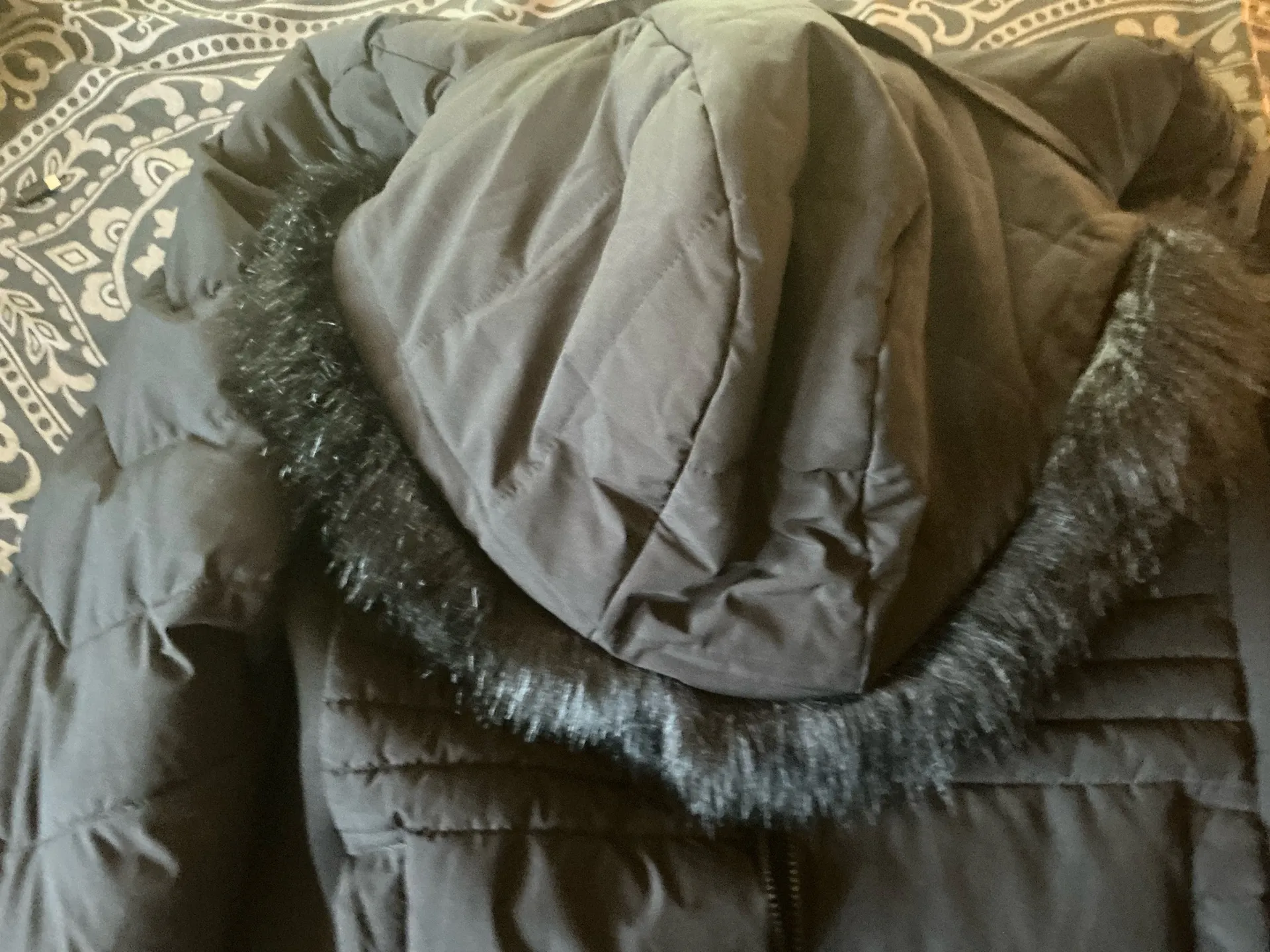 Michael Kors Black Winter Coat w/ Fur Hood – XL – $150 OBO - Image 5