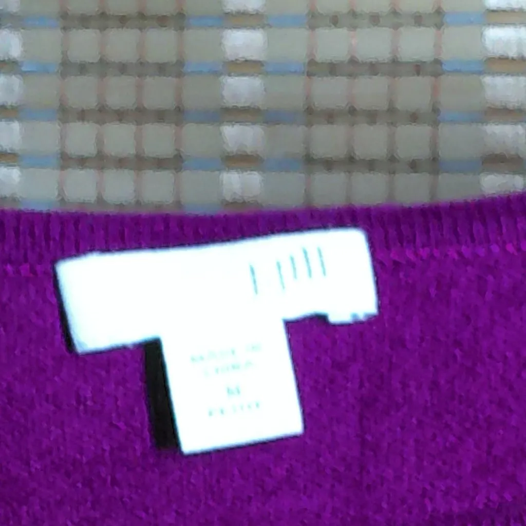 J Jill Fuschia Lightweight Sweater Pink Size M - Image 3