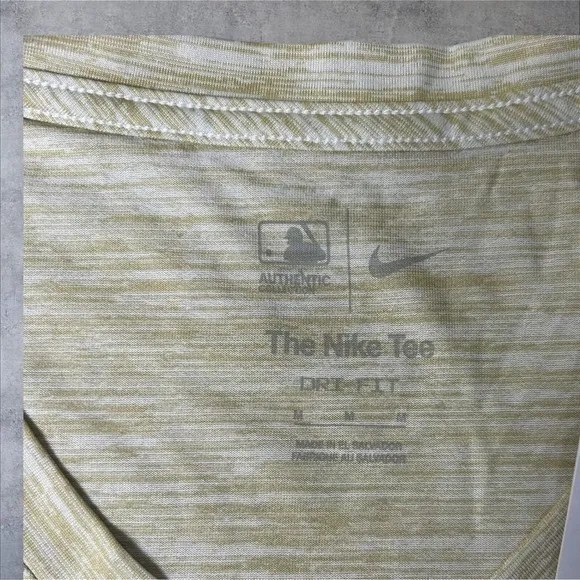 Los Angeles Angels Baseball T-Shirt Womens M Tan MLB Nike‎ Dri-FIT Tee NEW - Image 3