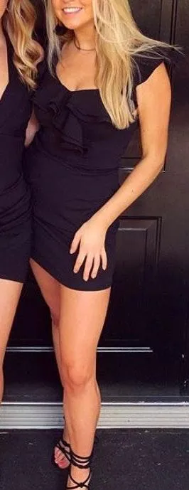 Lulus Black Ruffle Dress - Image 4