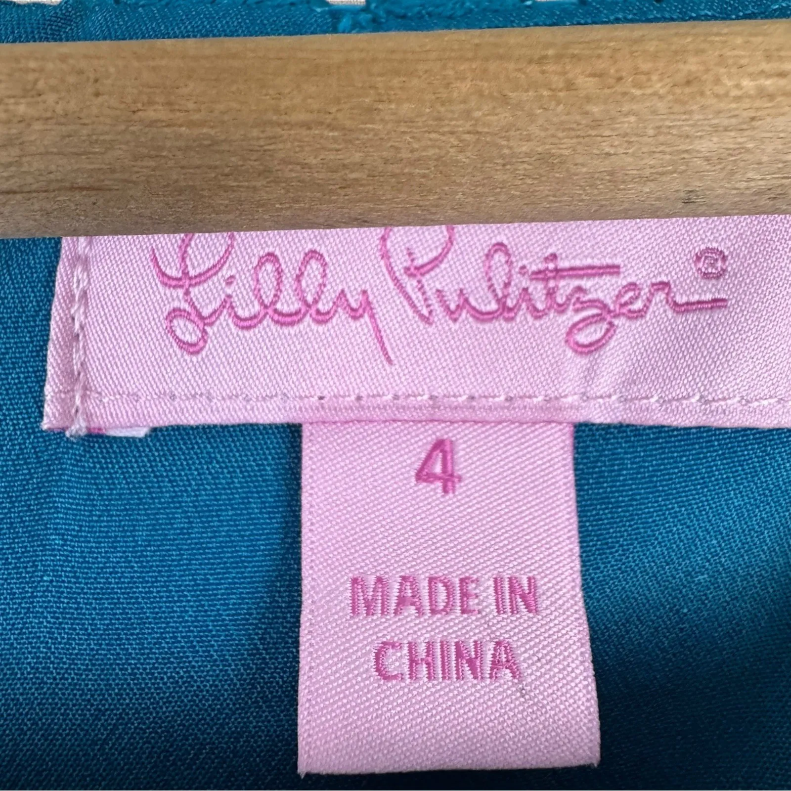 Lilly Pulitzer Women's Kayleigh Tidal Wave Fern Gallery Lace Shift Dress Sz‎ 4 - Image 4