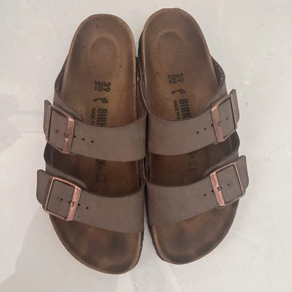 Birkenstock Arizona Mocha Brown Sandals - Size 39 EU - Classic Two-Strap - Image 5