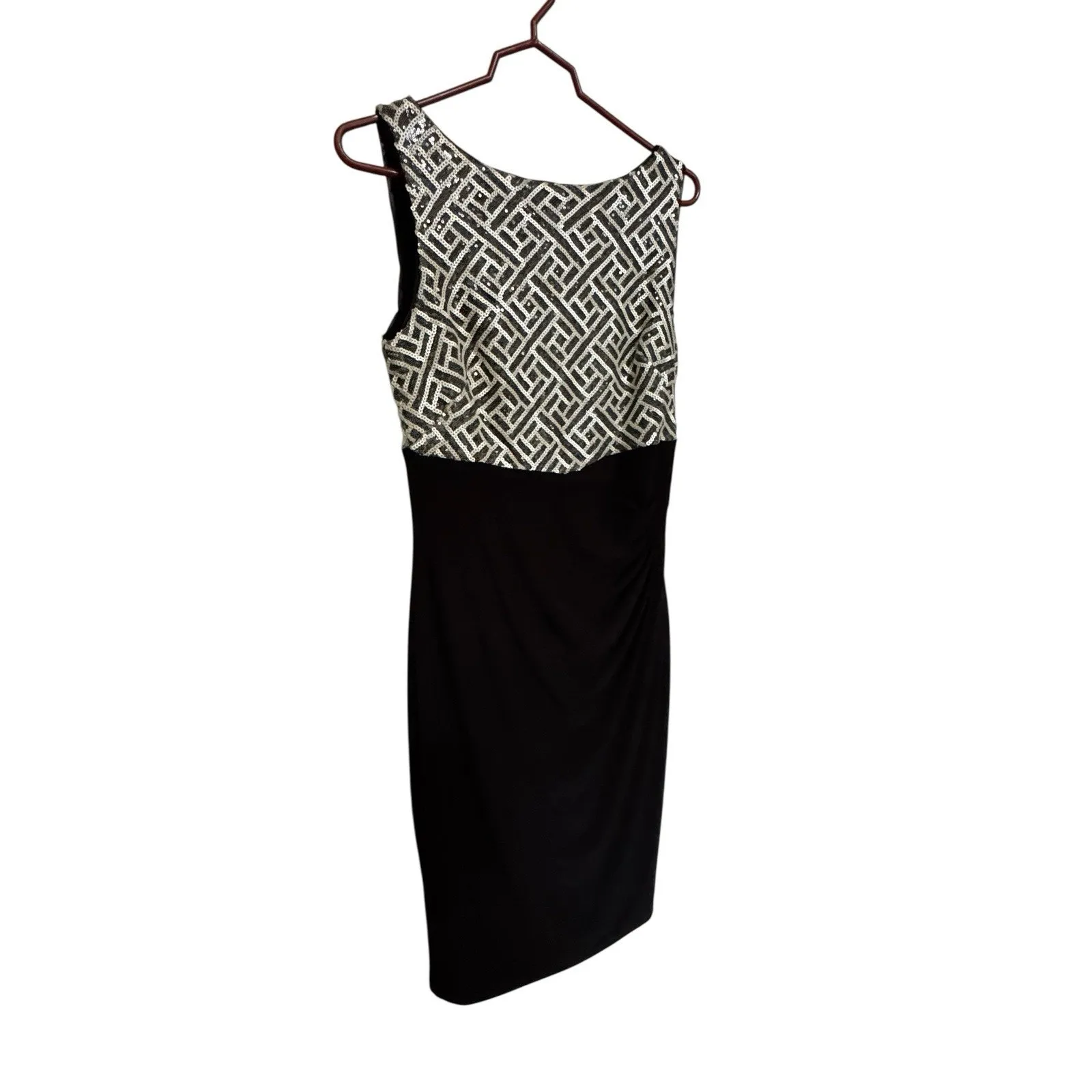 Lauren Ralph Lauren Evening Sequin Cocktail Dress Size 10 Formal Night Out Party - Image 2